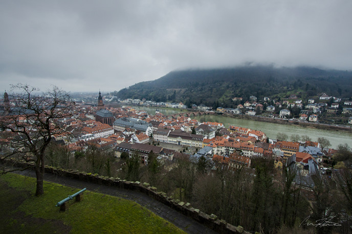 Looking Below to Heidelburg