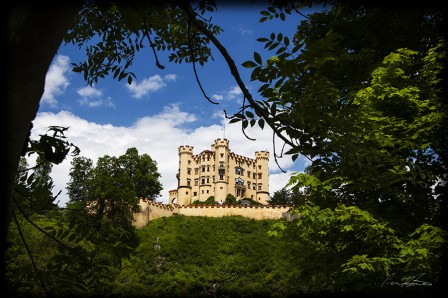 Peeking at Hohenschwangau Castle